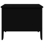 vidaXL Table basse noir 100x51x40 cm bois d'ingénierie