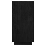 vidaXL Bibliothèque Noir 80x35x71 cm Bois de pin massif