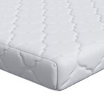 vidaXL Matelas Blanc 200 x 80 cm Tissu 100  polyester