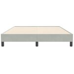 vidaXL Cadre de lit sans matelas gris clair 160x210 cm velours