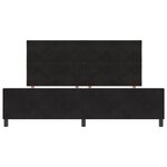 Cadre de lit en velours noir vidaXL 200x200 cm