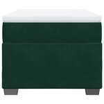 vidaXL Sommier à lattes de lit et matelas Vert foncé 80x200 cm Velours