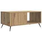 vidaXL Table basse Chêne artisanal 90 x 50 x 40 cm Bois d'ingénierie