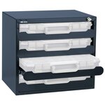 Raaco caisson de rangement 136372 avec 4 mallettes carrylite 55