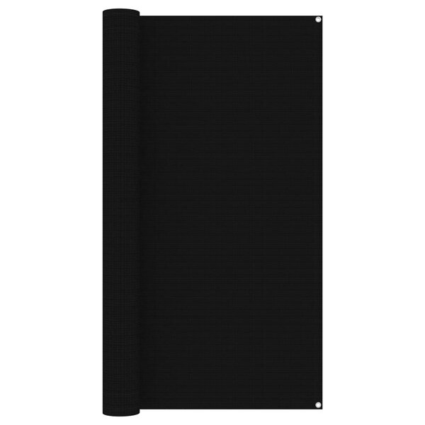 vidaXL Tapis de tente 200x300 cm Noir