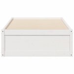 vidaXL Cadre de lit sans matelas blanc 90x200 cm bois de pin massif