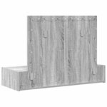 vidaXL Table de Toilette Gris 100 x 40 x 70 cm Bois d'ingénierie