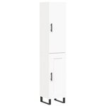 vidaXL Buffet haut Blanc 34 5x34x180 cm Bois d'ingénierie