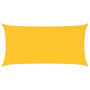 vidaXL Voile d'ombrage 160 g/m² Jaune 2x4 m PEHD