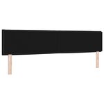 Tête de lit design lignes vidaXL noire 200 cm en tissu