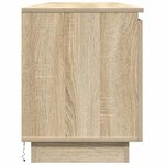 vidaXL Meuble TV avec LED Chêne sonoma 180 x 38 x 49 cm