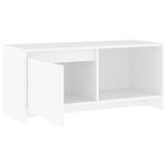 vidaXL Meuble TV Blanc 90x35x40 cm Aggloméré