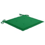 vidaXL Chaises de jardin avec coussins 2 Pièces Teck solide et acier