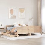 vidaXL Cadre de lit sans matelas 160x200 cm bois massif de pin