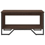 vidaXL Table basse chêne marron 75x51x40 cm bois d'ingénierie