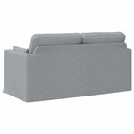 vidaXL Canapé Gris clair 158 x 78 x 80 cm tissu