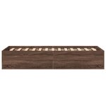 vidaXL Cadre de lit sans matelas chêne marron 90x200 cm