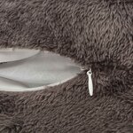 vidaXL Coussin de jeté Rayé 2 Pièces Gris 50 x 50 cm Polyester