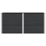 vidaXL Jardinière surélevée Noir 200 x 100 x 91 cm