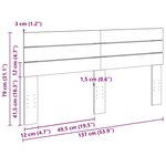 vidaXL Tête de lit 135 cm bois massif de chêne