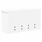 vidaXL Porte-manteau mural Blanc 50 x 16 x 26 cm Bois d'ingénierie