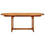 vidaXL Table de jardin 200x100x75 cm Bois d'acacia massif