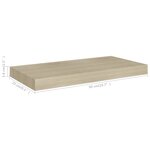 vidaXL Étagère murale flottante chêne 50x23x3 8 cm MDF