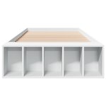 vidaXL Cadre de lit sans matelas blanc 90x190 cm