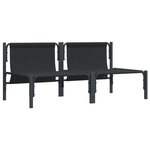 vidaXL Mobilier de jardin avec coussin 2 Pièces Anthracite Acier