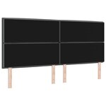 vidaXL Tête de Lit Design Lignes Gris Foncé 200 cm Tissu