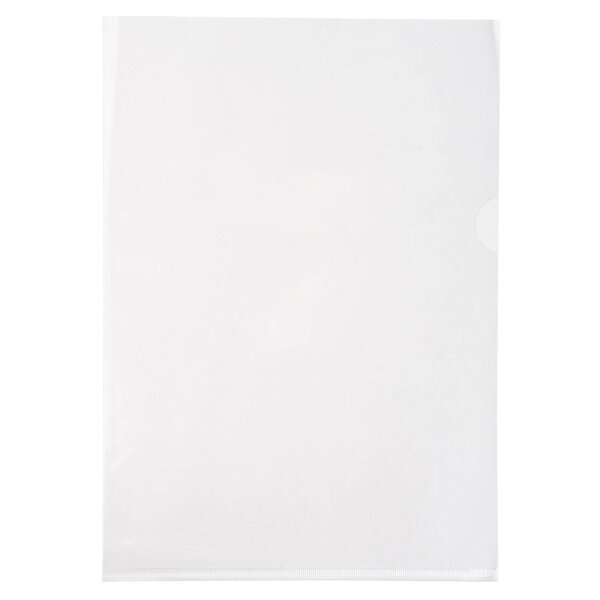 Etui Carton De 100 Pochettes Coin Pvc Lisse Haute Résistance 13/100e - A4 - Cristal - Exacompta