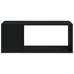 vidaXL Meuble TV Noir 80x24x32 cm Bois d'ingénierie