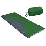 vidaXL Sacs de couchage type enveloppe 2 Pièces Vert 1 100 g 10°C