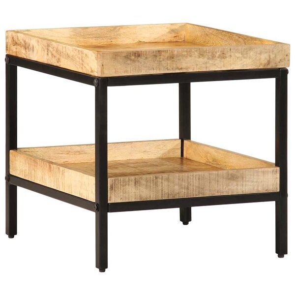 vidaXL Table d'appoint Marron 45 x 45 x 45 cm bois de manguier massif