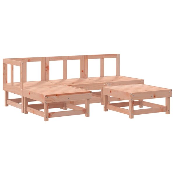 vidaXL Salon de jardin 5 Pièces bois massif douglas