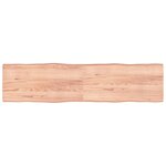 vidaXL Dessus de table bois massif traité bordure assortie