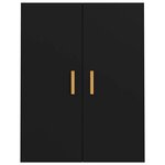 vidaXL Armoire murale suspendue Noir 69 5x34x90 cm