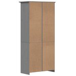 vidaXL Bibliothèque BODO gris 82x40x173 cm bois de pin massif