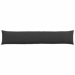 vidaXL Coussins de canapé 2 Pièces Noir 200 x 40 cm tissu