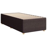 vidaXL Sommier à lattes de lit avec matelas Marron foncé 80x200 cm