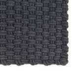 vidaXL Tapis rectangulaire Anthracite 160x230 cm Coton