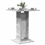 vidaXL Table de bistro Sonoma gris 60x60x75 cm Bois d'ingénierie