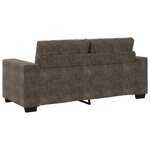 Canapé Love Seat vidaXL Gris Foncé 140 cm en Cuir Synthétique