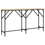 vidaXL Table console chêne sonoma 140x29x75 cm bois d'ingénierie