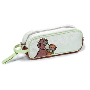 Nici - trousse peluche rectangle 21 x 8 cm - wild friends : orang outan