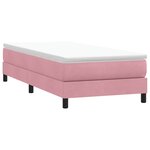 vidaXL Sommier à lattes de lit sans matelas rose 80x210 cm velours