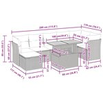 vidaXL Salon de jardin avec coussins 8 Pièces beige résine tressée