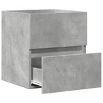 vidaXL Armoire d'évier Gris béton 41x38 5x45 cm Bois d’ingénierie
