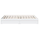 vidaXL Cadre de lit avec tiroirs sans matelas blanc 160x200 cm