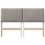 vidaXL Tête de lit capitonnée Taupe 135 cm Pin massif